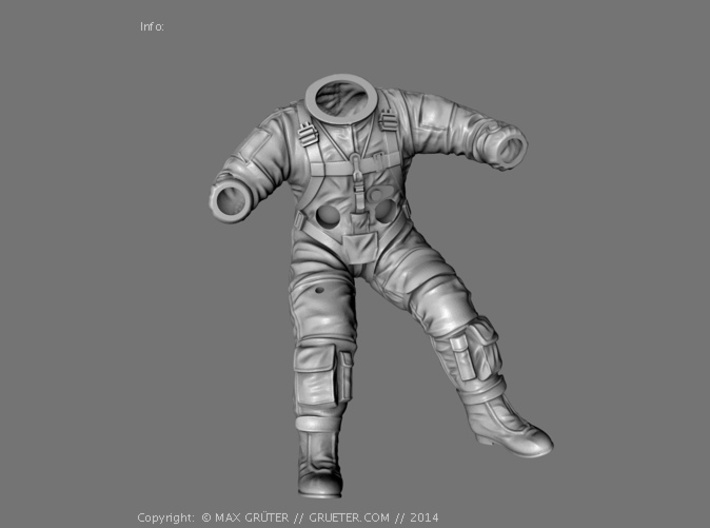 Gemini Astronaut EVA / 1:6 / Space Suit 3d printed 