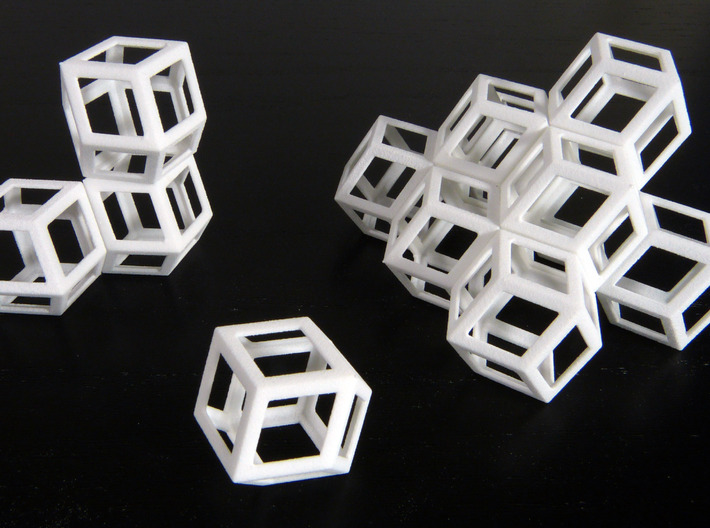 Space filling rhombic dodecahedra 3d printed