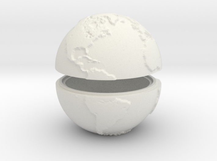 Tactile Miniature Earth (No Stand) 3d printed