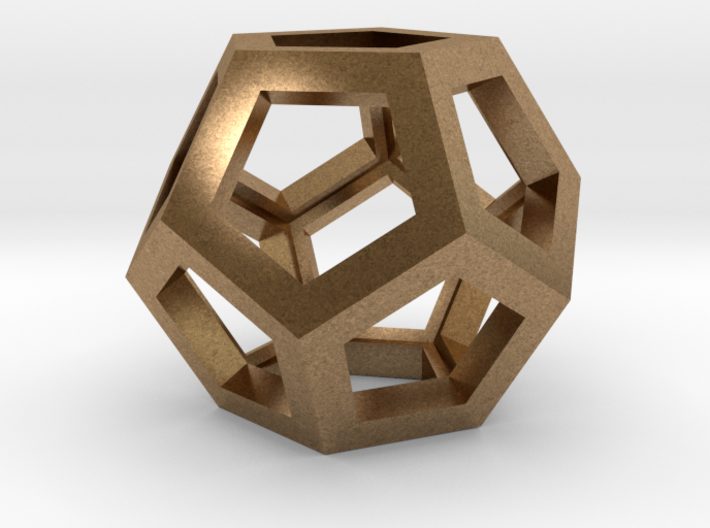 Dodecahedron Necklace Pendant 3d printed