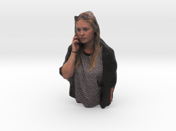 Emilie on the phone 3d printed