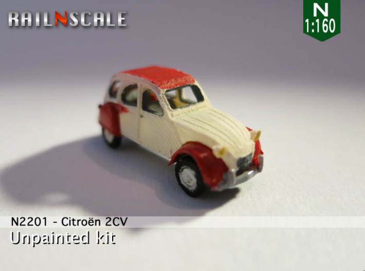 Citroën 2CV (N 1:160) 3d printed