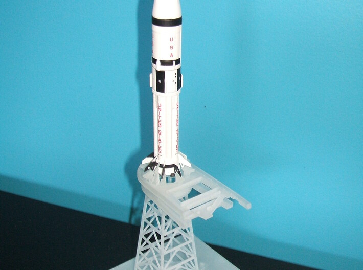 1/400 Saturn 1B Milkstool, for Apollo launch pad 3d printed Looking forward to seeing Alain's model fully painted with the Dragon Saturn 1b.
