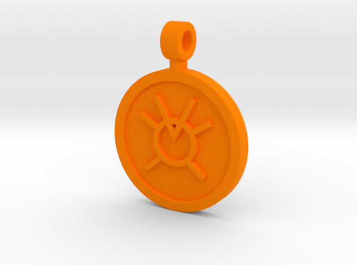 Orange Avarice Pendant 3d printed