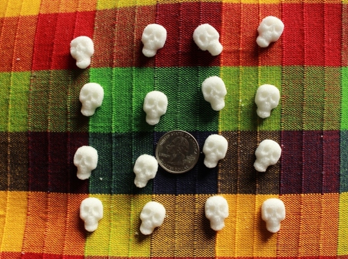 Mini Sugar Skull Mold x 3 3d printed