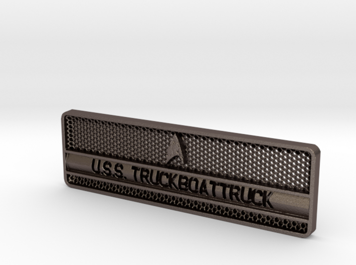 TruckBoatTruck Badge 3d printed