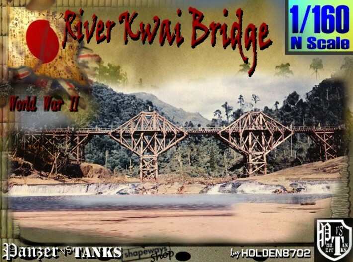 1-160 Bridge River Kwai Platform 3d printed 