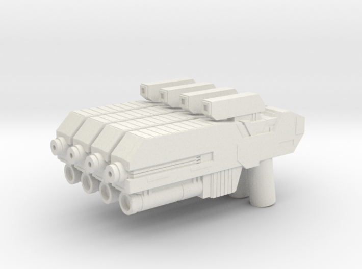 Custom scifi assault rifle x4 for Lego minifigs 3d printed