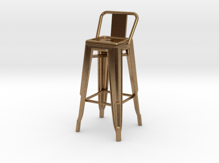 1:24 Tall Pauchard Stool, with Low Back 3d printed