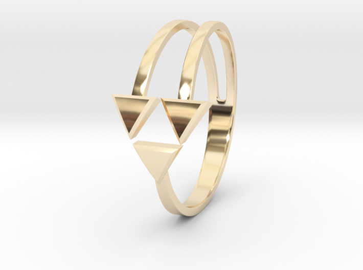 Ring of Triforce 3d printed