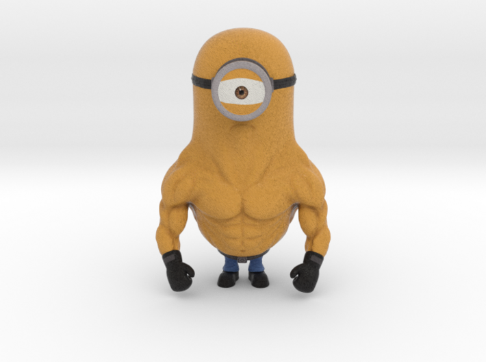 Stero The Minion  3d printed A minion called #STERO, loves to work out and addicted to steroids!