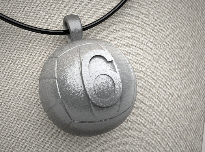 Volleyball Pendant #6 3d printed