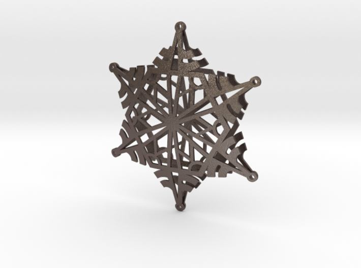 Arcs Snowflake - 3D 3d printed