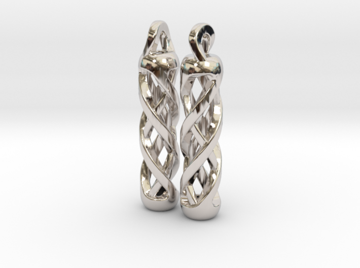 Tritium Earrings 1 (All Materials) 3d printed
