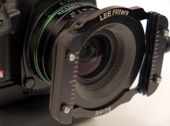 Pentax 15mm Adapter for Lee 75 Filter System 3d printed Lens with adapter and filter holder