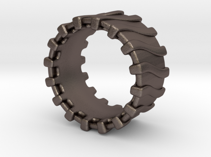 Wave Ring Size 8.5 3d printed