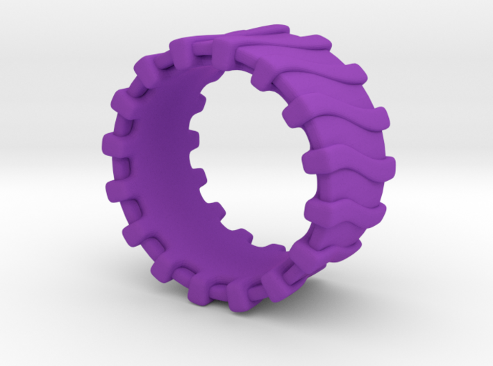 Wave Ring Size 8.5 3d printed