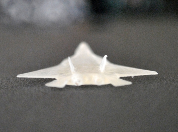 Fighter Jet 3d printed The engine nozzles in the rear are hollow.