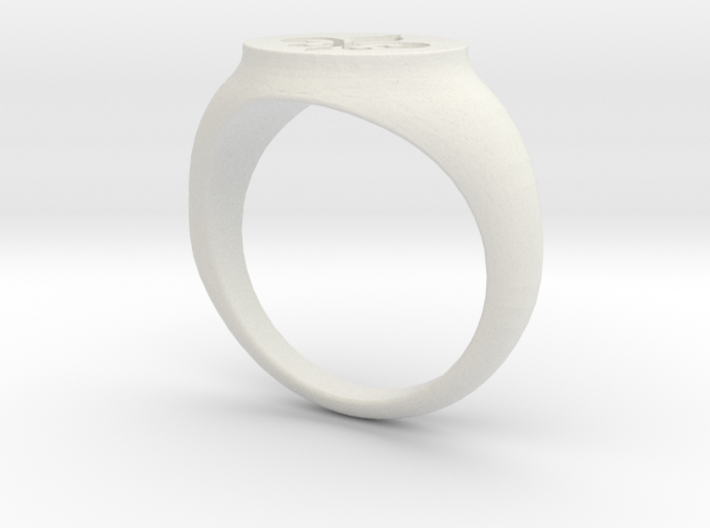 Signet Ring - Fleur De Lis 3d printed