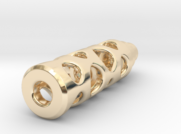 Tritium Lantern 1B (Silver/Brass/Plastic) 3d printed