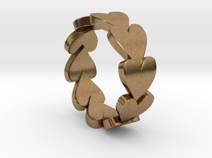 Heart Ring Size 9 3d printed