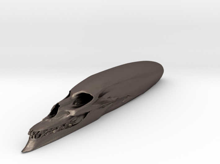 Hidden Anamorphic Skull Optical Illusion 3d printed 