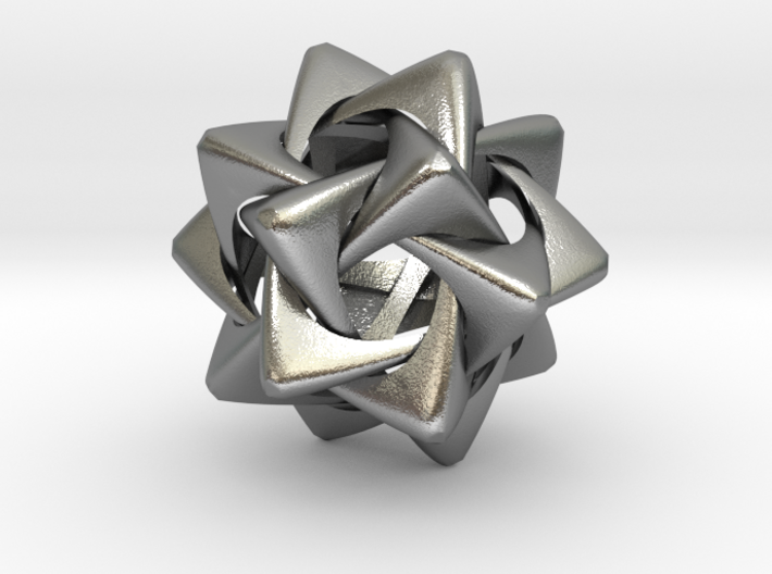 Compound of Five Rounded Tetrahedra 3d printed