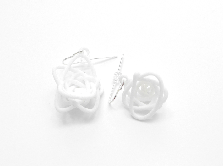 Sprouted Spiral Earrings 3d printed 