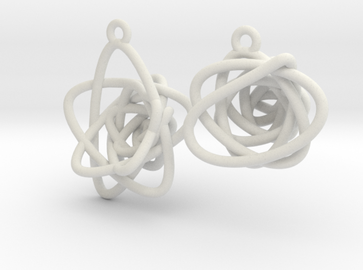 Sprouted Spiral Earrings 3d printed 