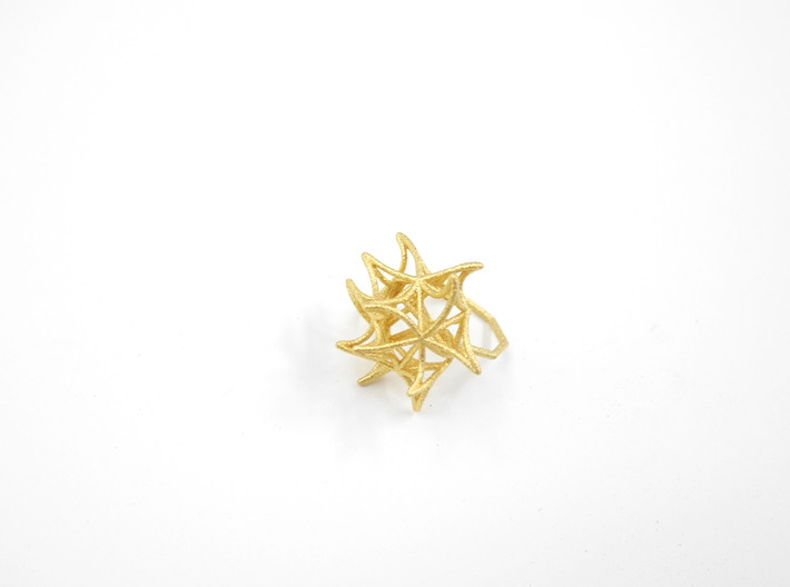 Aster Ring (Small) Size 8 3d printed