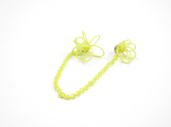 Flora Collar Tips 3d printed Key Lime Nylon (Custom Dyed Color)
