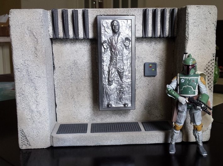 Switchbox for Han solo in carbonite diorama 6 inch 3d printed Finished Diorama
