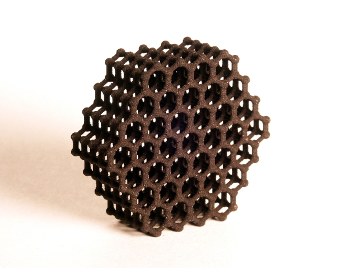 Carbon Model (S) 3d printed Black Strong and Flexible