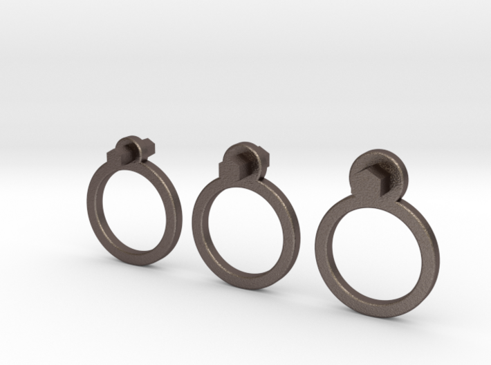 &quot; Allen &quot; Rings ( Set of 3 ) 3d printed