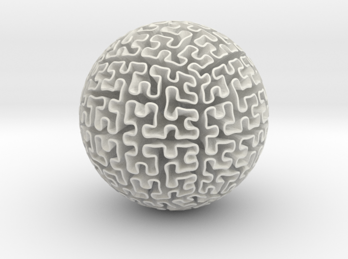 Hilbert Sphere 3d printed