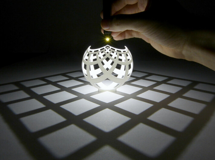 Grid (stereographic projection) 3d printed