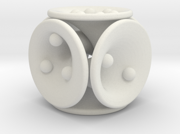 tubes&spheres dice 3d printed 