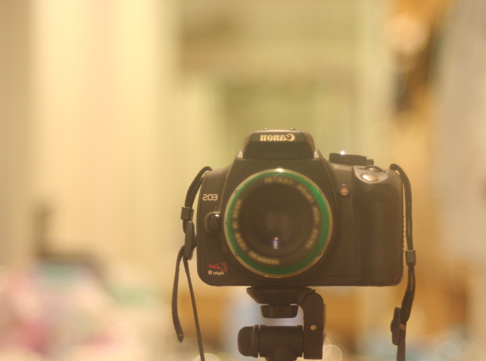 Ef Adapter For Zeiss Ikon Projector Lens (85mm f2. 3d printed Selfie