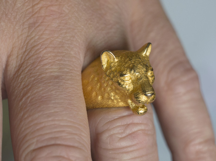 Leoparg Ring 3d printed 