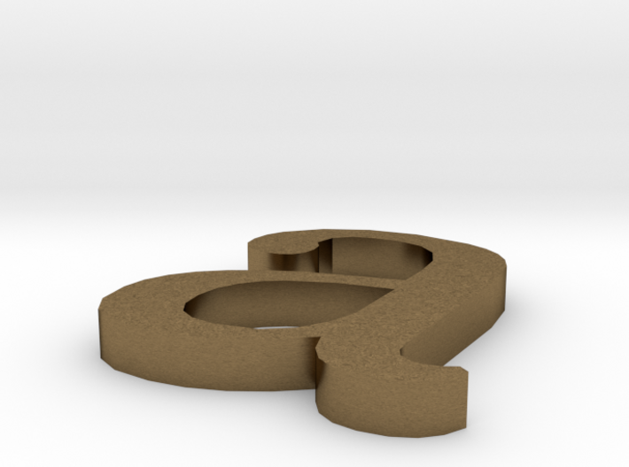 Letter- a 3d printed
