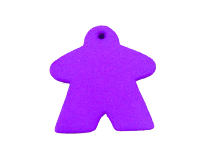 Meeple Keychain 3d printed Photo made with Purple Strong & Flexible