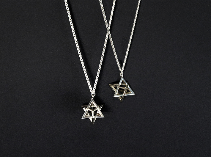 Star Tetrahedron pendant (duo-set) 3d printed