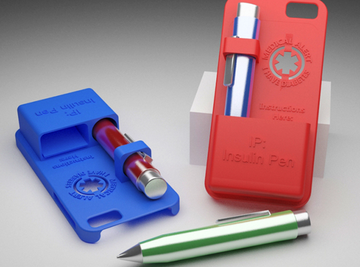 iPhone 6 case - Diabetes Insulin Pen, mini kit 3d printed mini insulin pen examples