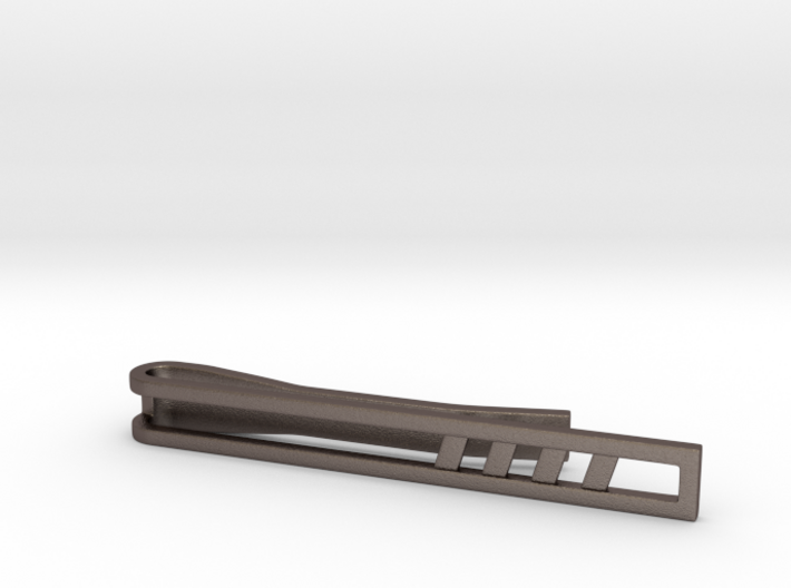 Minimalist Tie Bar - Quad Slash 3d printed