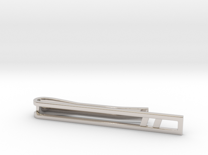 Minimalist Tie Bar - Double Slash 3d printed
