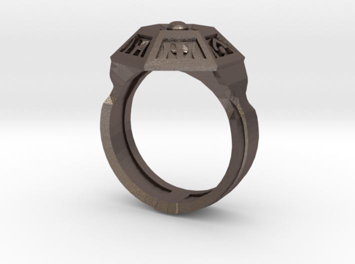 Ring of Royal Grandeur (21mm) 3d printed