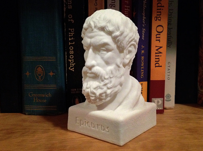 Epicurus Bust 4 inches 3d printed