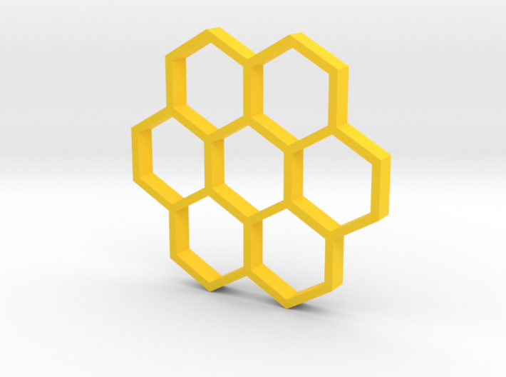 honeycomb pendant 3d printed