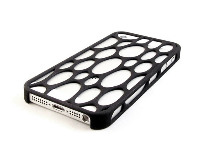 iPhone 5 / 5s Voronoi Case #3 3d printed Black Strong &amp; Flexible print