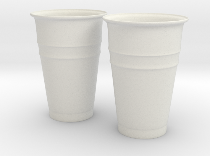 Plastic Cups 3d printed